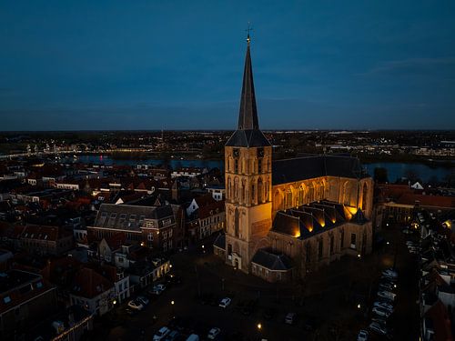 Bovenkerk Kampen im Abendlicht von Evert Jan Kip