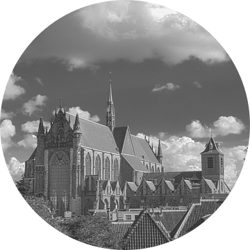 Hooglandse Kerk Leiden vanaf de burcht van Erik van 't Hof
