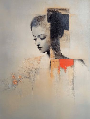 Modernes und abstraktes Porträt