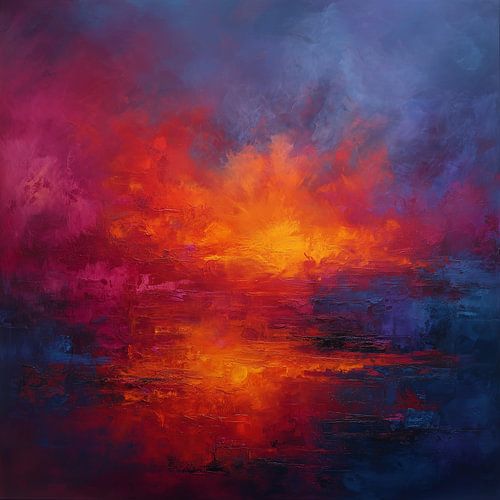 Sonne im feurigen Meer