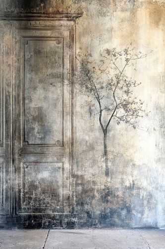 Verweerde Muur met Boom, Dromerige sfeer