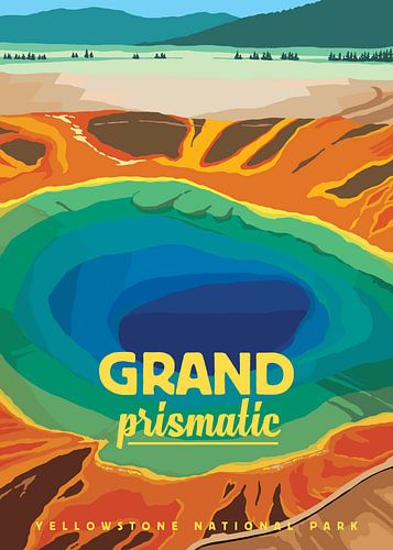Affiche du grand printemps prismatique
