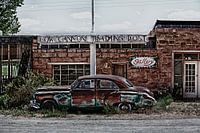 USA, verlaten auto