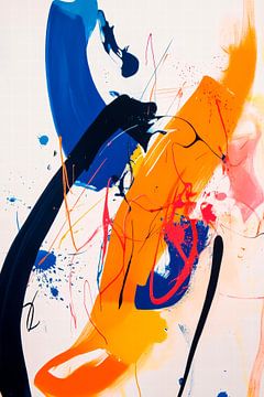 Abstract colour dynamics - Lively & Modern by Poster Art Shop