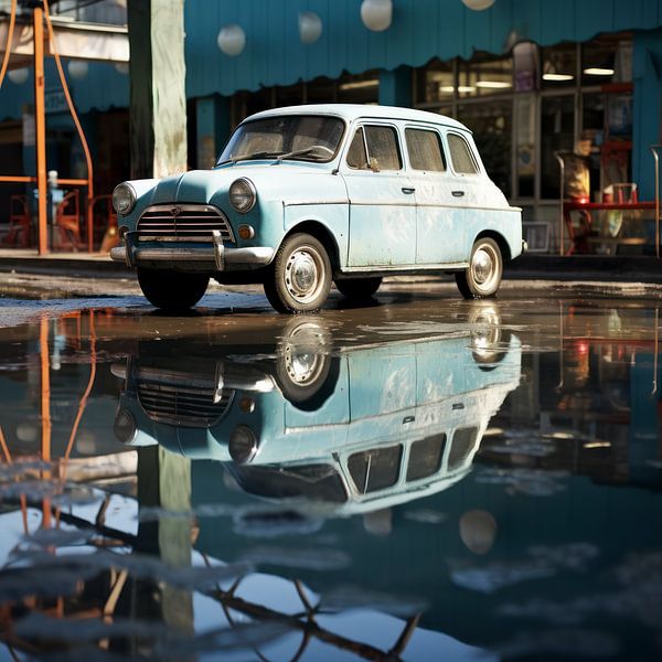 Oldtimer blauer Trabant 05 von Ellen Reografie