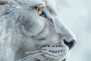 Auge des Jägers - Weißer Tiger im Detail