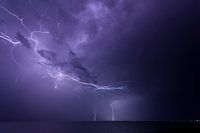 Gewitter über Wattenmeer (2)
