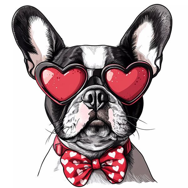 French Bulldog Valentine by haroulita