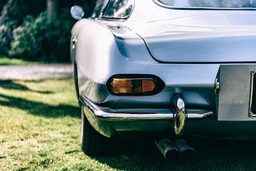 Lamborghini 350 GT klassieke Italiaanse sportwagen achter aanzicht