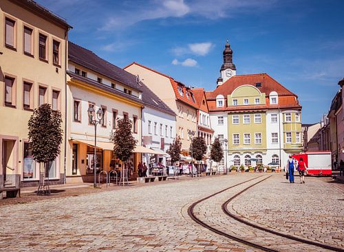 Oude stad van Döbeln in Saksen