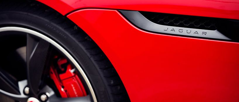 Rode jaguar F type coupe V6 s by Ansho Bijlmakers