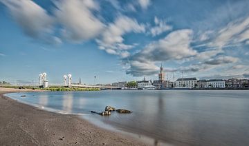 Skyline of Kampen on the river IJssel by Martin Bredewold