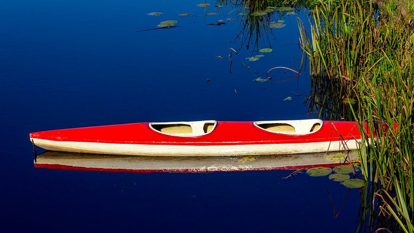 canoe with reflection by Corrie Ruijer