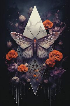 Mystical night moth by haroulita