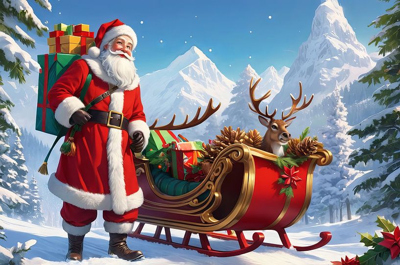 kerstman van hisam colours