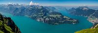 Panorama Lake Lucerne from the Fronalpstock by Peter Moerman thumbnail