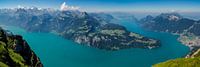Panorama Vierwaldstättersee vanaf de Fronalpstock