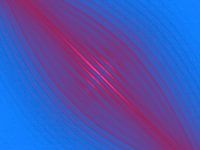 Symmetrically curved line pattern in blue and pink