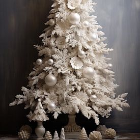 White Christmas tree by Bert Nijholt