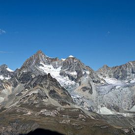 Panoramisch uitzicht vanaf de Gornergrat in Zwitserland van Leopold Brix