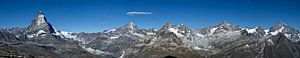Panoramisch uitzicht vanaf de Gornergrat in Zwitserland