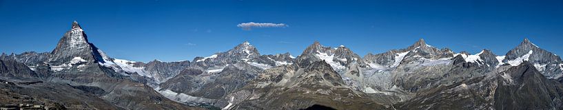 Panoramablick vom schweizer Gornergrat von Leopold Brix