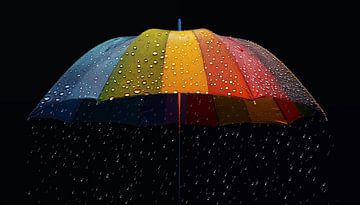 Paraplu kleurrijk panorama van TheXclusive Art