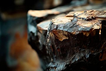 Wood surface close-up by Poster Art Shop