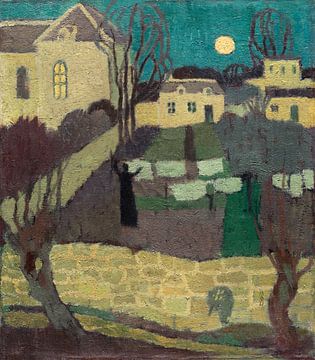Drying the Linen, or Moonrise at the Priory (1870-1943) door Maurice Denis.
