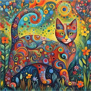 Laufende Katze