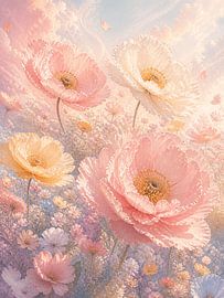 Champ de fleurs géantes et douces sur MARTINA KUSUMA DEWI