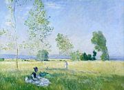 Zomer (Weide in Bezons), Claude Monet van Meesterlijcke Meesters thumbnail