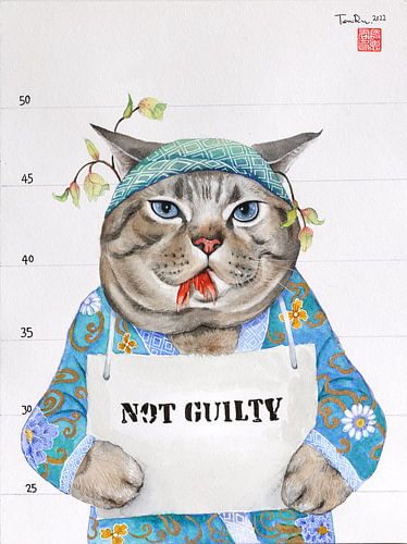 Cat claims not guilty by Waterside Studio
