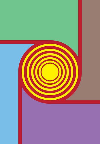 geometrisches Muster, abstrakte Linie, Spirale, Kreis
