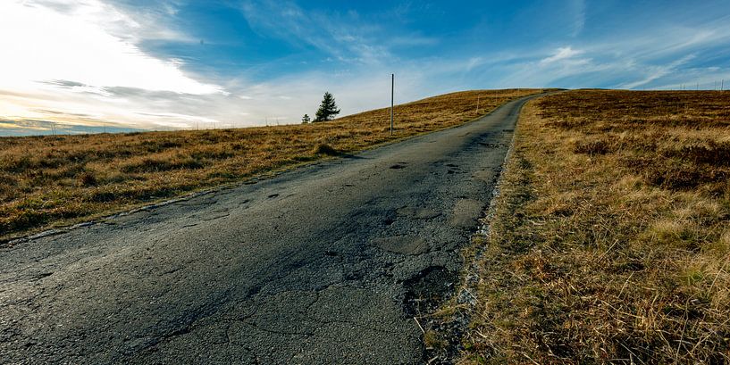 old road on the mountain by Jürgen Wiesler