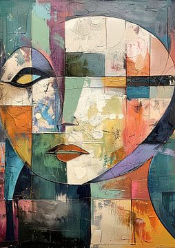 Abstract Portret | Abstract Gezicht van Kunst Kriebels
