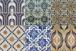 Portugiesische Azulejo-Fliesenkollektion als modernes horizontales Muster