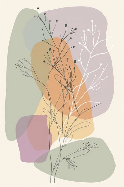 Abstract plants by Poster Art Shop