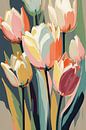 Pastel Tulpen van Jacky thumbnail