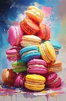 Süße Explosion von Macarons
