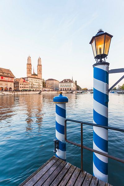 Grossmünster in the old town of Zurich by Werner Dieterich