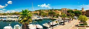Der Yachthafen von Saint Maxime in der Region Provence-Alpes-Côte d'Azur