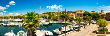 De jachthaven van Saint Maxime in de regio Provence-Alpes-Côte d'Azur van Photo Art Thomas Klee