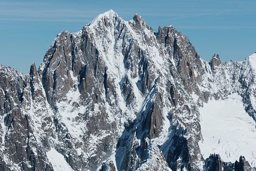 Grandes Jorasses unter der Sonne, in classic chrome