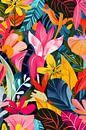 Tropische bloemenmagie van Poster Art Shop thumbnail