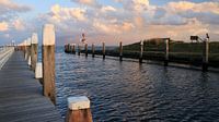 Hafen bei Sonnenuntergang