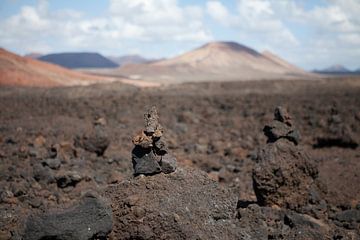 Roche de lave sur Lanzarote sur t.ART