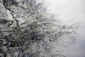 Water beweging zwart-wit