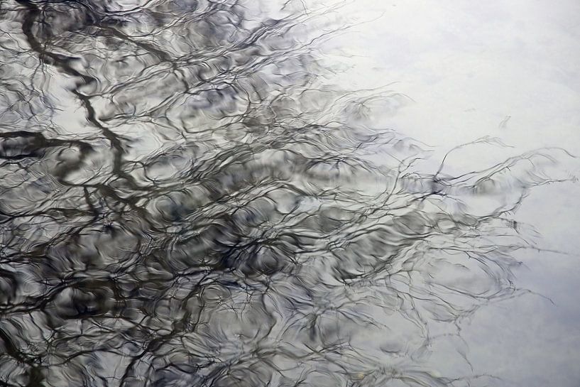 Water movement black and white by Ronald Moolenaar