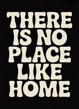 There Is No Place Like Home Retro Typography by Niklas Maximilian